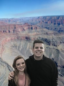 Marissa and I standing on the edge of the Grand Canyon
