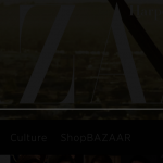 Search bar overlay on Harper's Bazaar site.