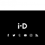 The social media buttons are all the way at the bottom of i-D's page