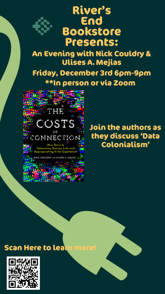 Poster for River end's data colonialism event